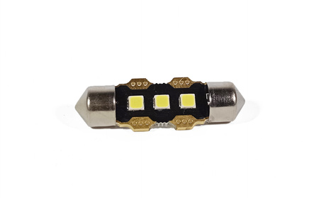 Żarówki C5W 36MM LED 3 LED 12V MLEC Biała 6000k