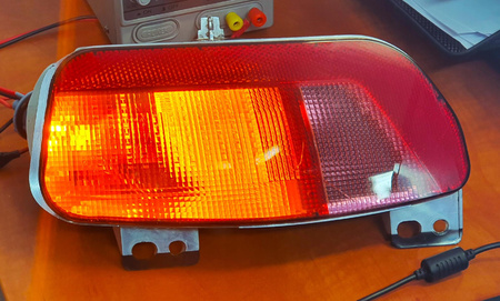 Żarówki W21/5W 7443 LED CZERWONO POMARAŃCZOWA USA