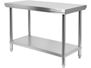 YATO STÓŁ CENTR. SKŁ. Z PÓŁ. 100×60×H85cm