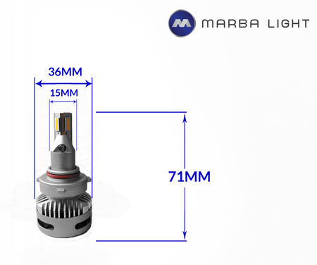 ŻARÓWKI LED HB3 HB4 DO SOCZEWEK MLSOHB3 BIAŁA