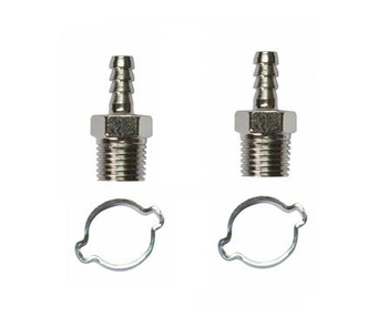 STANLEY ZŁĄCZE WĘŻA 6mm GWINT ZEWNĘTRZNY 1/4" - 2 sztuki