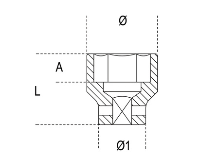 BETA NASADKA UDAROWA 3/4" 17mm