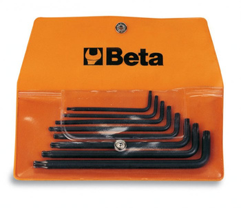 BETA KOMPLET KLUCZY TRZPIENIOWYCH KĄTOWYCH TORX MODEL 97RTX/SC8 T-9 - T40, W UCHWYCIE- ZESTAW 8szt