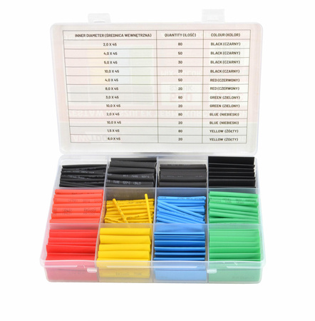 AWTOOLS KOSZULKI TERMOKURCZLIWE 530szt.