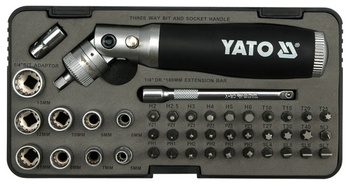 YATO WKRĘTAK Z GRZECHOTKĄ 42 elem. 2806