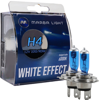 ŻARÓWKI MARBA LIGHT WHITE EFFECT H4 100/90W 12V