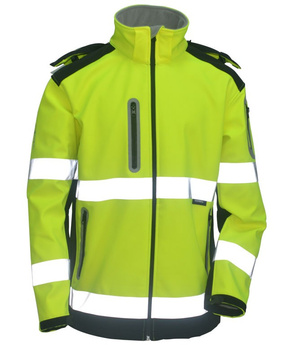 BETA KURTKA SOFTSHELL OSTRZEGAWCZA ŻÓŁTO-GRANATOWA  M