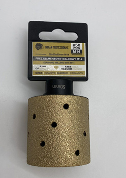 FREZ DIAMENTOWY WALCOWY M14 50mm /INDIAN PROFESSIONAL