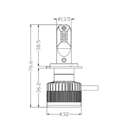 ŻarówkI H7 LED ML99 6400LM W CSP MEGA MOC