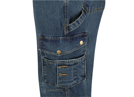 BETA SPODNIE Z DŻINSU ZE STRECZEM 7525 BOCZNA KIESZEŃ ROZMIAR M