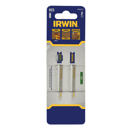 IRWIN BRZESZCZOT HCS DO WYRZYNARKI / TYP U / DREWNO / WYGIĘTY drobne zęby <20mm i sklejki /2szt.