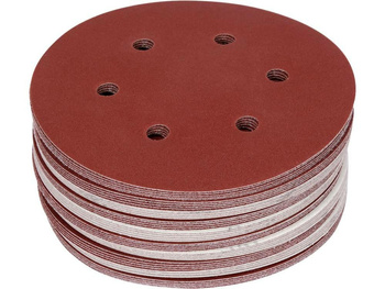 YATO KRĄŻEK ŚCIERNY NA RZEP 6 OTW.P180 150mm  /50szt.