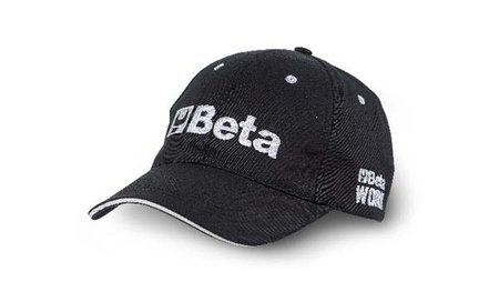 BETA CZAPKA Z DASZKIEM T/C CZARNA 280 g/m2 7982B