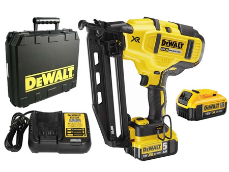 DEWALT GWOŹDZIARKA 18V 16Ga 32-63mm 2x5,0Ah BEZSZCZOTKOWA DCN660P2