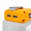 JCB ADAPTER DO ŁADOWANIA USB, Z LATARKĄ LED