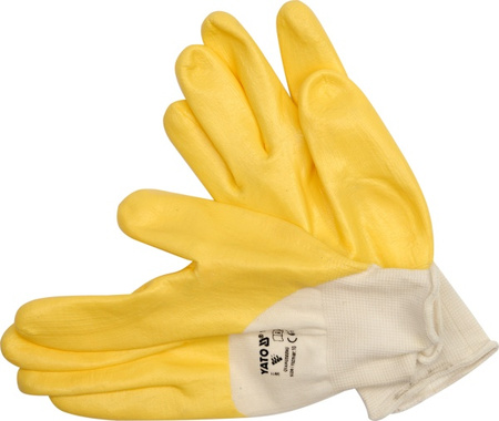 YATO RĘKAWICE GUMA-ŻÓŁTE 10"  7481