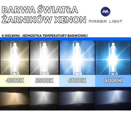 Żarnik XENON D1R 35W 5500K MARBA LIGHT