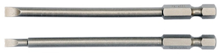 YATO KOŃCÓWKA / BIT 1/4" PŁASKA 4x100mm + 5x100mm 2szt.  0484