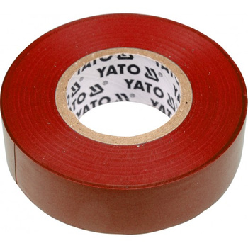 YATO TAŚMA IZOLACYJNA 19mmx20m CZERWONA