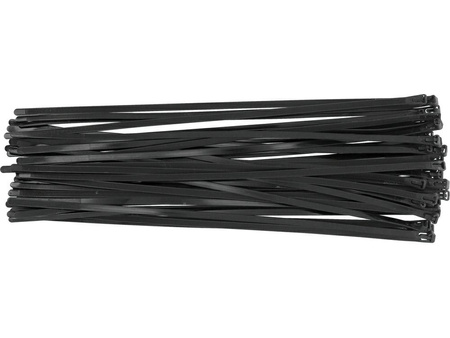 YATO OPASKA PLASTIKOWA SAMOZACISKOWA CZARNA  7,6*450 /50szt