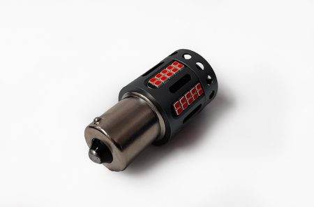 Żarówka P21W BA15S LED 100% CANBUS RED MLWINP21R