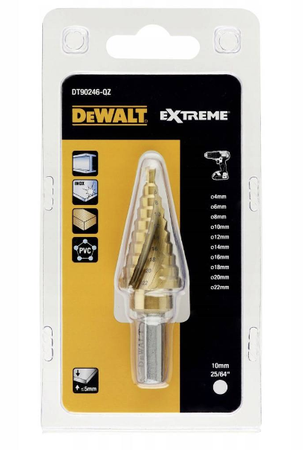 DEWALT WIERTŁO STOPNIOWE 4-22mm