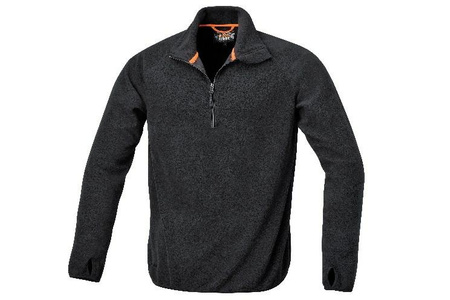 BLUZA POLAROWA LEKKA CZARNA 7635N  XXL