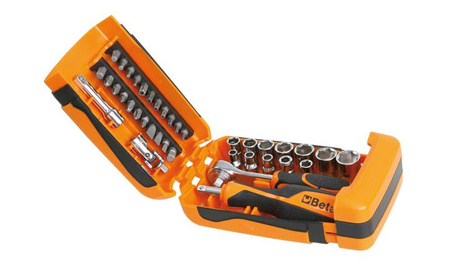 BETA KLUCZE NASADOWE 6-KĄTNE + KOŃCÓWKI 39 elem. W P{UDEŁKU