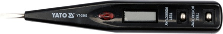YATO PRÓBNIK NAPIĘCIA 12-250V LCD 2862