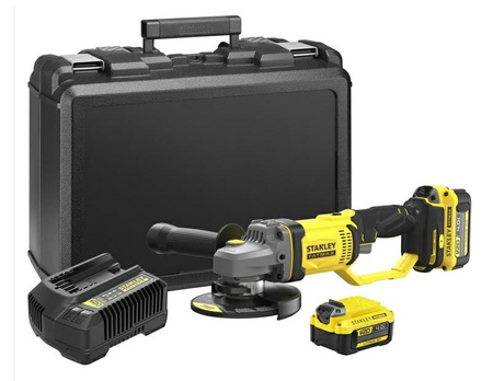 STANLEY SZLIFIERKA KĄTOWA 125mm 18V V20 2x4,0Ah SFMCG400M2K