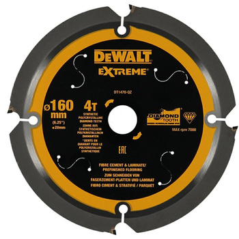 DEWALT PIŁA TARCZ.165x20mmx4z Fibre Cement