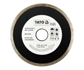 YATO TARCZA DIAMENTOWA PEŁNA 125 x 22,2mm    6013