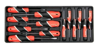 YATO WKRĘTAKI KOMPLET 13cz. WKŁAD DO SZAFKI      55455