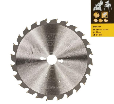 DEWALT PIŁA TARCZOWA 250x30mmx 24-ZĘBÓW