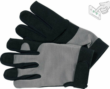 YATO RĘKAWICE ROBOCZE Z SYNTETYCZNEJ SKÓRY AMARA OBSŁUGA SMARTFONA ROZM. 9