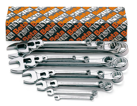 BETA KLUCZ PŁASKO-OCZKOWE KOMPLET 15szt