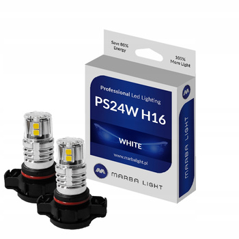 Żarówki PS24W H16 LED BIAŁA ML4G5202