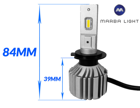 Żarówki LED H7 MLV48H7 5600LM 25W CSP