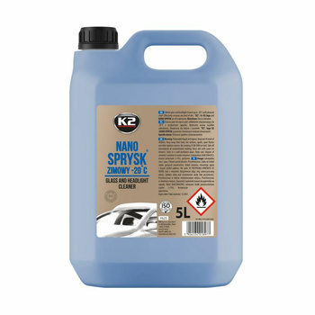 K2 ZIMOWY PŁYN DO SPRYSKIWACZY -20st NANO SPRYSK ZIMOWY 5L