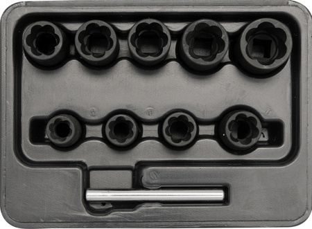 YATO ZESTAW WYKRĘTAKÓW 3/8" 10 elem. 0603