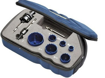 IRWIN OTWORNICA BIMETAL KPL. 600L SE 22,29,35,44,51,56 PLUS TRZPIEŃ I WIERTŁO PILOTUJĄCE