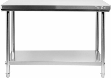YATO STÓŁ CENTR. SKŁ. Z PÓŁ. 120x60xH85cm