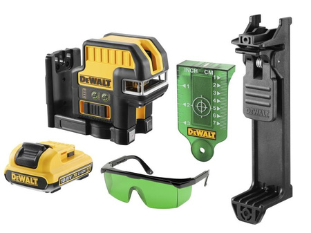DEWALT LASER LINIOWY 12V DCE0822D1G + 2-PUNKTOWY 1x2,0Ah