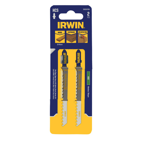 IRWIN BRZESZCZOT HSS DO WYRZYNARKI / TYP T / DREWNO średnie zęby 10-45mm i płyty wiórowej /2szt.