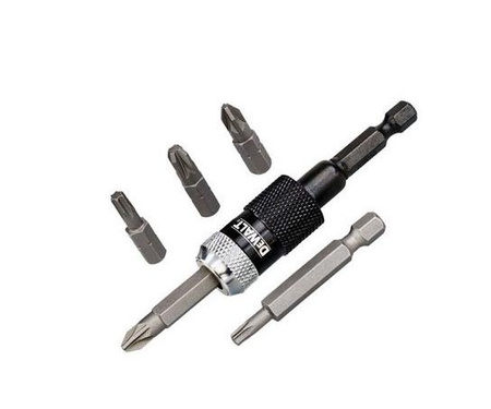 DEWALT ZESTAW KOŃCÓWEK + UCHWYT  6elem.