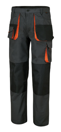 BETA SPODNIE ROBOCZE, PŁÓTNO T/C, 260 g/m2, ZE WSTAWKAMI OXFORD, SZARE 7900E  – ROZMIAR XL