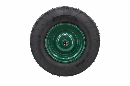 AWTOOLS KOŁO DO TACZKI PNEUMATYCZNE 400, FELGA METAL, ŁOŻYSKO+OŚ, 4 WARSTWY, 1,7 ATM