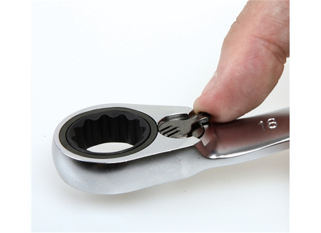 BETA KLUCZE OCZKOWE Z MECHANIZMEM ZAPADKOWYM DWUKIERUNKOWYM DWUNASTOKĄTNE KOMPLET 5 elem.