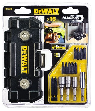 DEWALT ZESTAW KOŃCÓWEK 15cz. TORSION