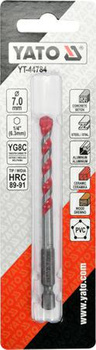 YATO WIERTŁO UNIWERSALNE HEX  7mm